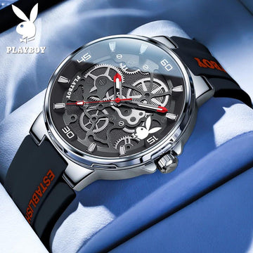Luxury Brand Casual Fashion Luxury Quartz Watch for Men Luminous Waterproof New Silicone Strap Wristwatch